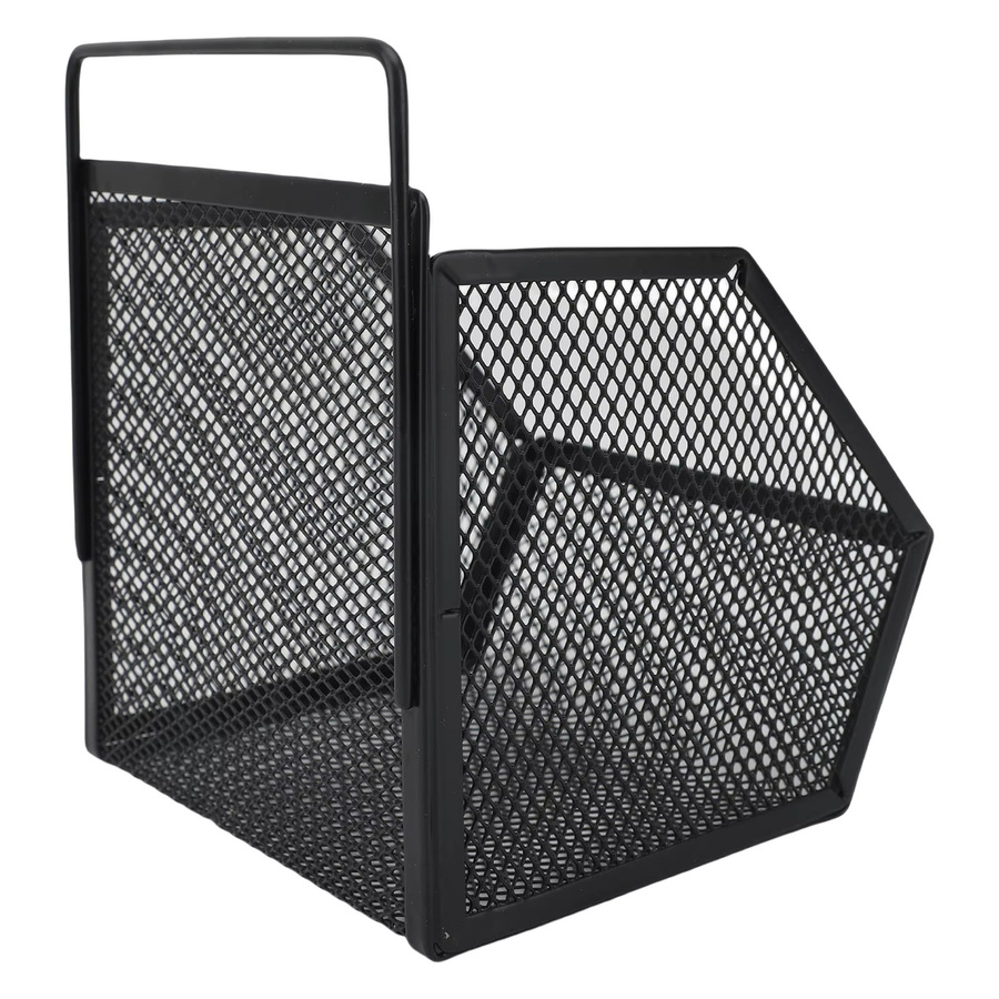TOPINCN Hängender Drahtkorb aus Metall mit Selbstklebebefestigung für Küche und Bad, B/T/H: 13,2 x 10 x 15 cm - Bild 3