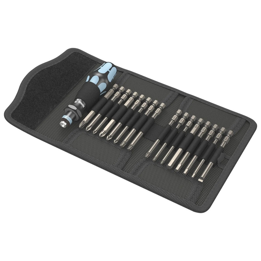 Wera Kraftform Kompakt 60 Bit-Schraubendreher Set aus Edelstahl, 17-teilig, Silber/Mehrfarbig - Bild 3