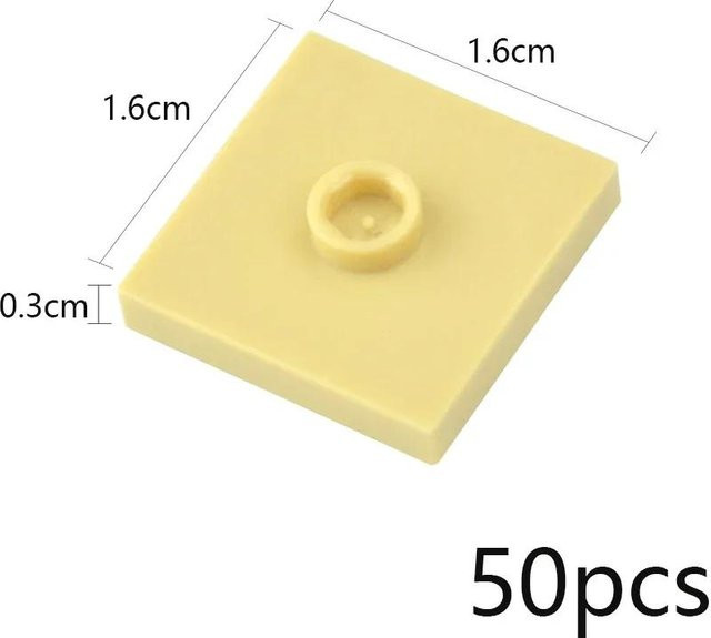 Yiran toy Bausteine, 50-teiliges Set, beige, ab 3 Jahren - Bild 1