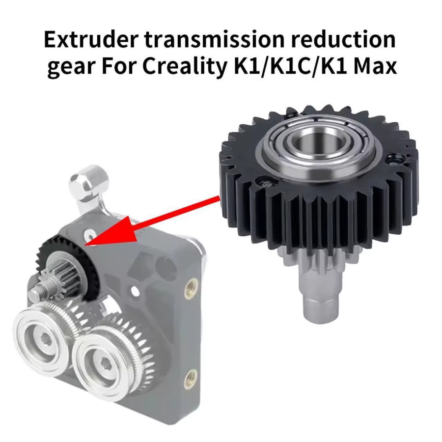 Creality Hochpräzises Extruder-Reduziergetriebe-Kit für K1C und K1 MAX FDM 3D-Drucker in Schwarz - Bild 2