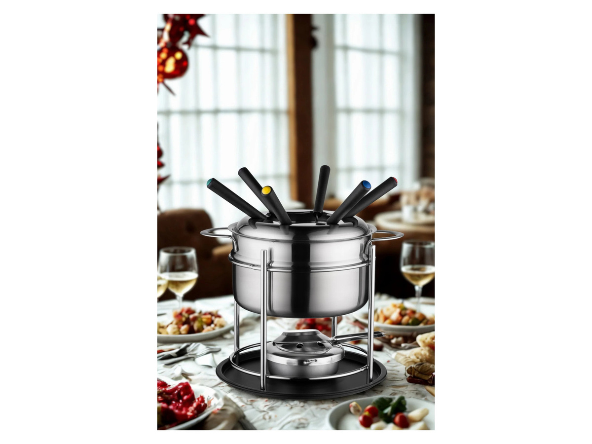 MÄSER Fondueset 11-teilig in Schwarz und Silber - Bild 2