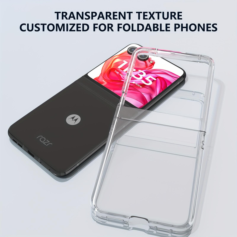 Transparente Handyhülle für Motorola Razr 40 Ultra und Razr 50 Ultra aus hartem PC - Bild 3