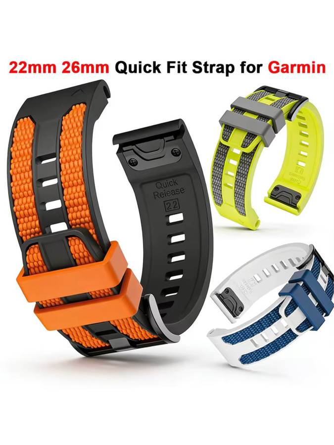 QuickFit Uhrenarmband Silikon, zweifarbig, 22mm 26mm - Bild 6