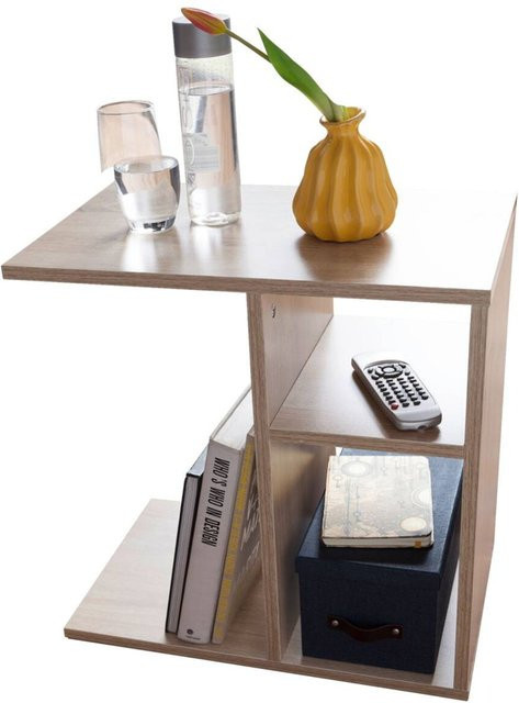 Wohnling Beistelltisch aus MDF in Braun, modern und matt, B/H/T: 50 x 50 x 30 cm - Bild 1