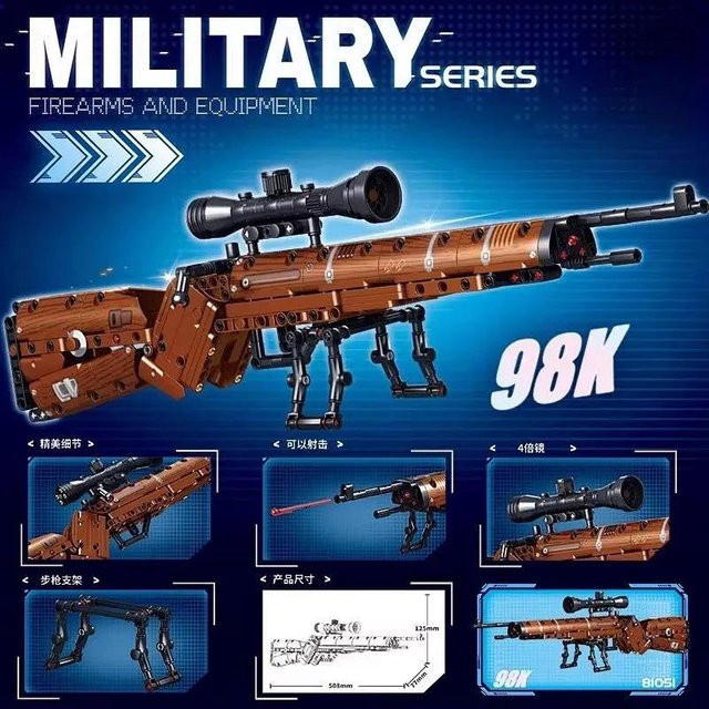 Bausteine Waffe Ka-98k Scharfschütze, Militär, ab 14 Jahre - Bild 1