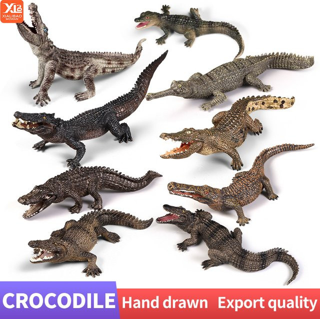 XIALIBAOMOWAN Nilkönig & Yangtze-Krokodile, Wildtiermodelle, Tiere, Kunststoff - Bild 1