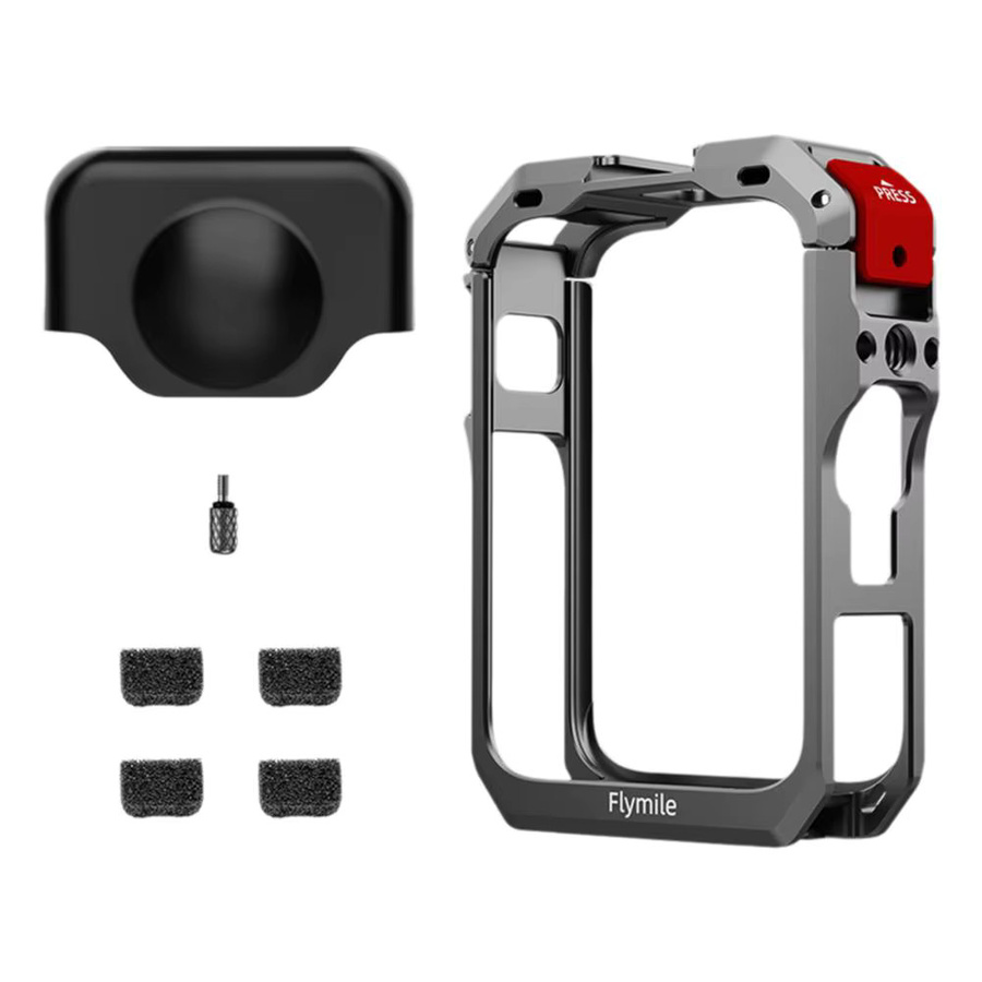 DJI OSMO 360 Panorama Kamera Metall Kaninchen Käfig Schutzrahmen Expansion Case in Grau - Bild 5
