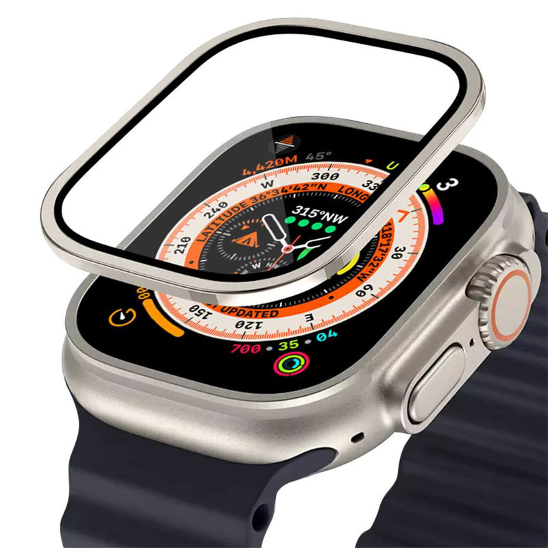 Displayschutz für Apple Watch Ultra, Titan-Metallrahmen, 49 mm - Bild 7