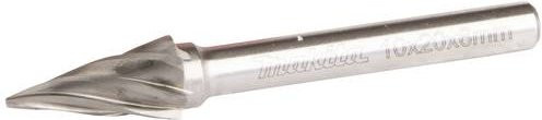 Makita Frässtift Hartmetall Spitzkegel in Silber, Durchmesser: 10 mm, Arbeitslänge: 20 mm, Schaftdurchmesser: 6 mm - Bild 1