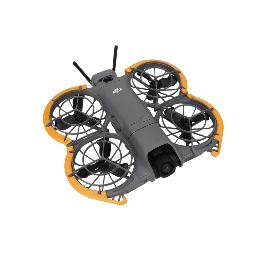DJI Neo 2 Propellerschutz in Orange mit Stoßstangenringen und Anti-Drop-Schutzhülle - Bild 2