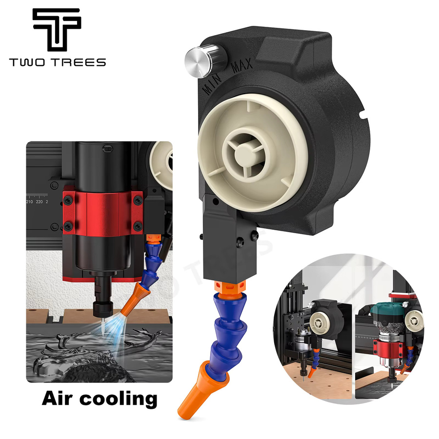 Twotrees Luftgekühltes Kühlkit für TTC450 Pro CNC-Fräse in Schwarz zur Gravur von Metall und Acryl - Bild 2