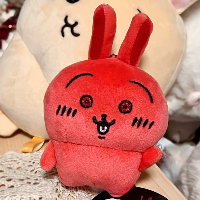 Bandai Rote Usagi Wütende Usagi Plüschtiere, Schlüsselanhänger, Rot - Bild 3