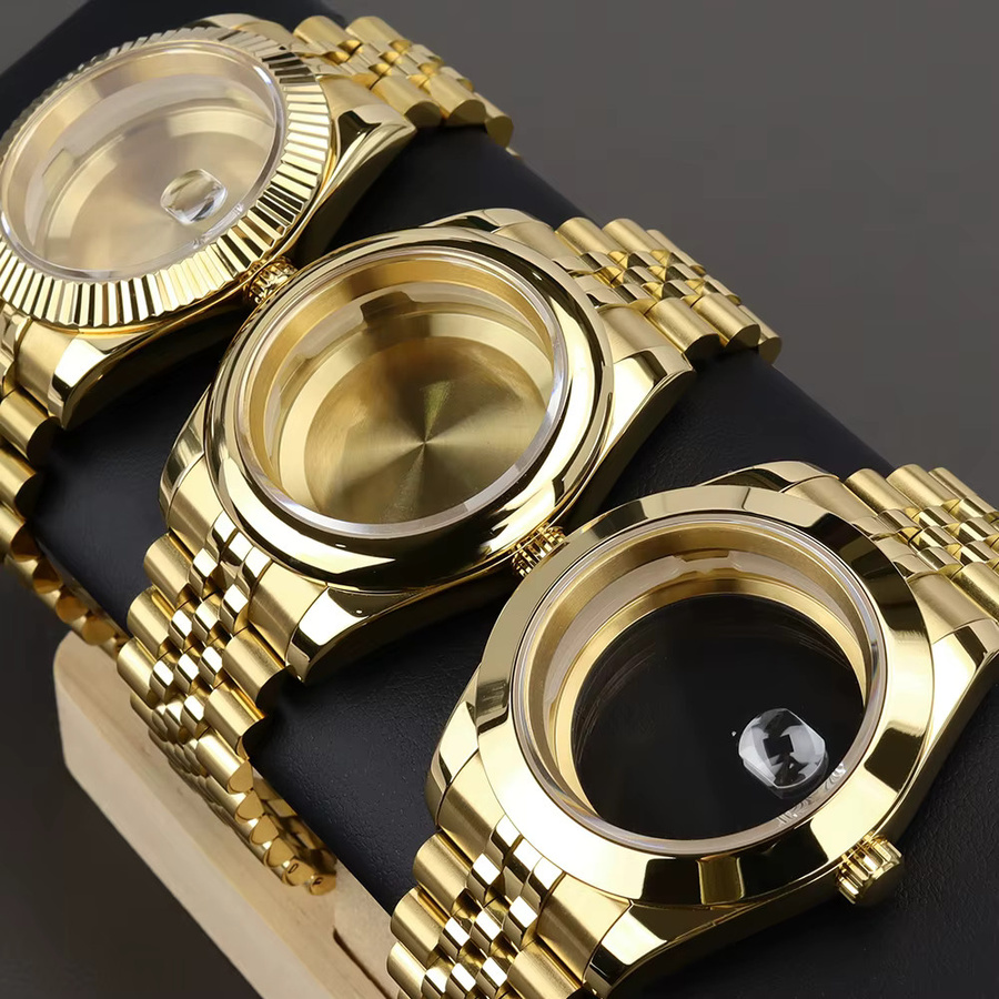YEJIAOLAN Uhrenarmband Edelstahl, Gold, 36mm/39mm - Bild 2