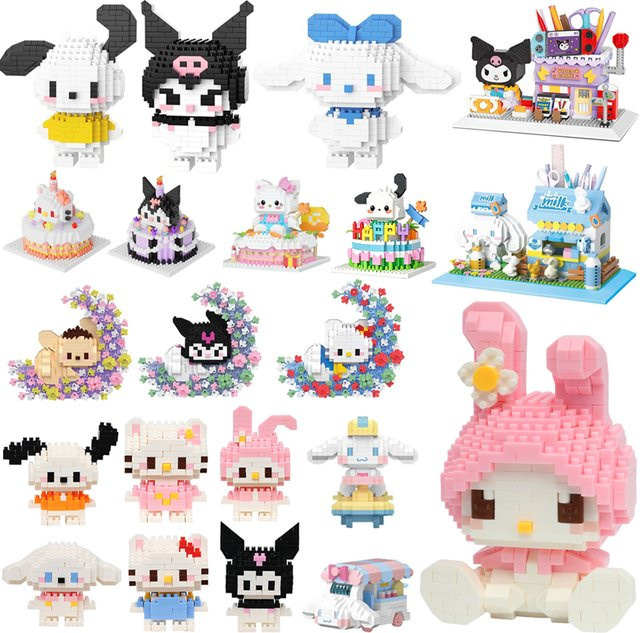 Sanrio Diamant Bausteine Puppe, Bunt / Mehrfarbig - Bild 1