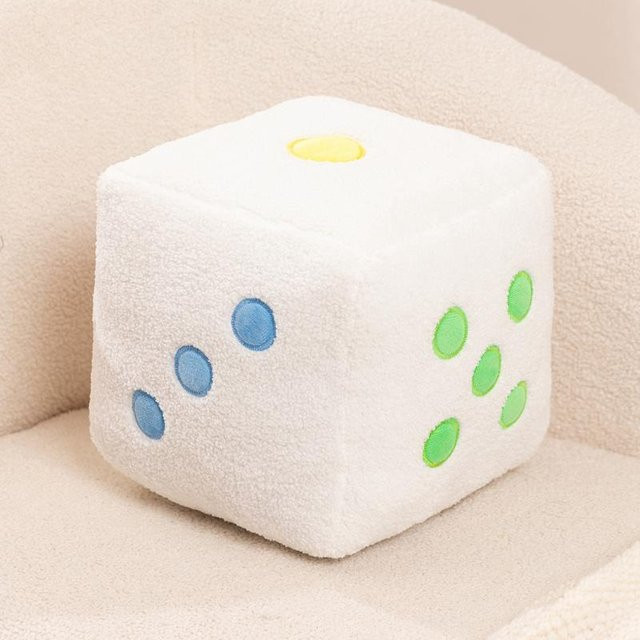 Yiran toy Zahlen Würfel Plüschkissen in Bunt, Weiß und Schwarz, B/T/H: 12 x 12 x 12 cm - Bild 1