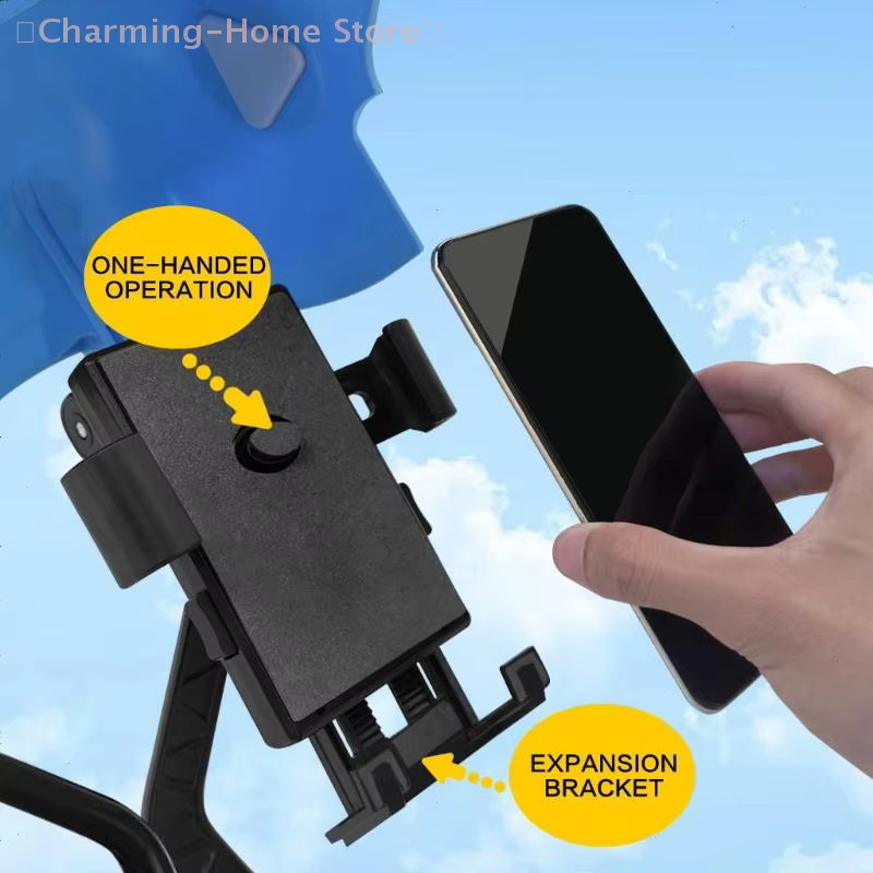 Motorrad-Telefonhalterung mit Mini-Helmabdeckung in Schwarz, wasserdichte Navigationshalterung für Fahrrad, E-Bike und Roller - Bild 5