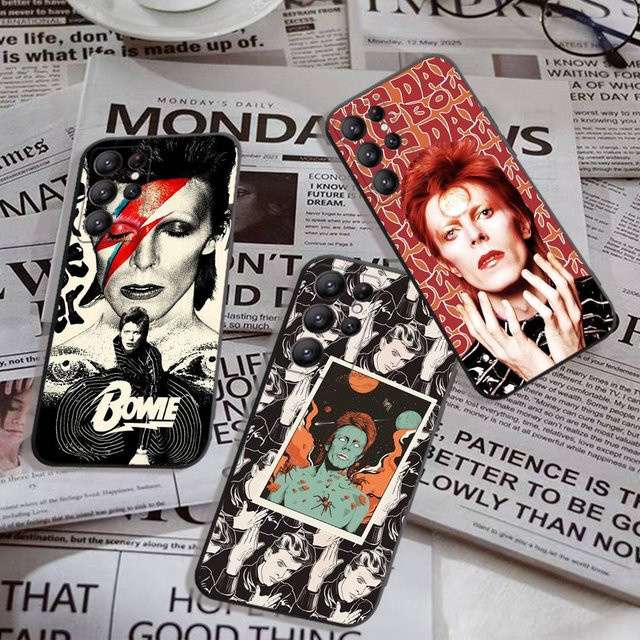 D-David Hot Singer B-Bowie Handyhülle für Samsung Galaxy S24 FE S25 Ultra Plus und weitere Modelle, Multicolour - Bild 1