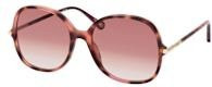 Chloé CH 0383S Sonnenbrille, Quadratisch, Vollrand, Kunststoff, Damen, braun, rot - Bild 1