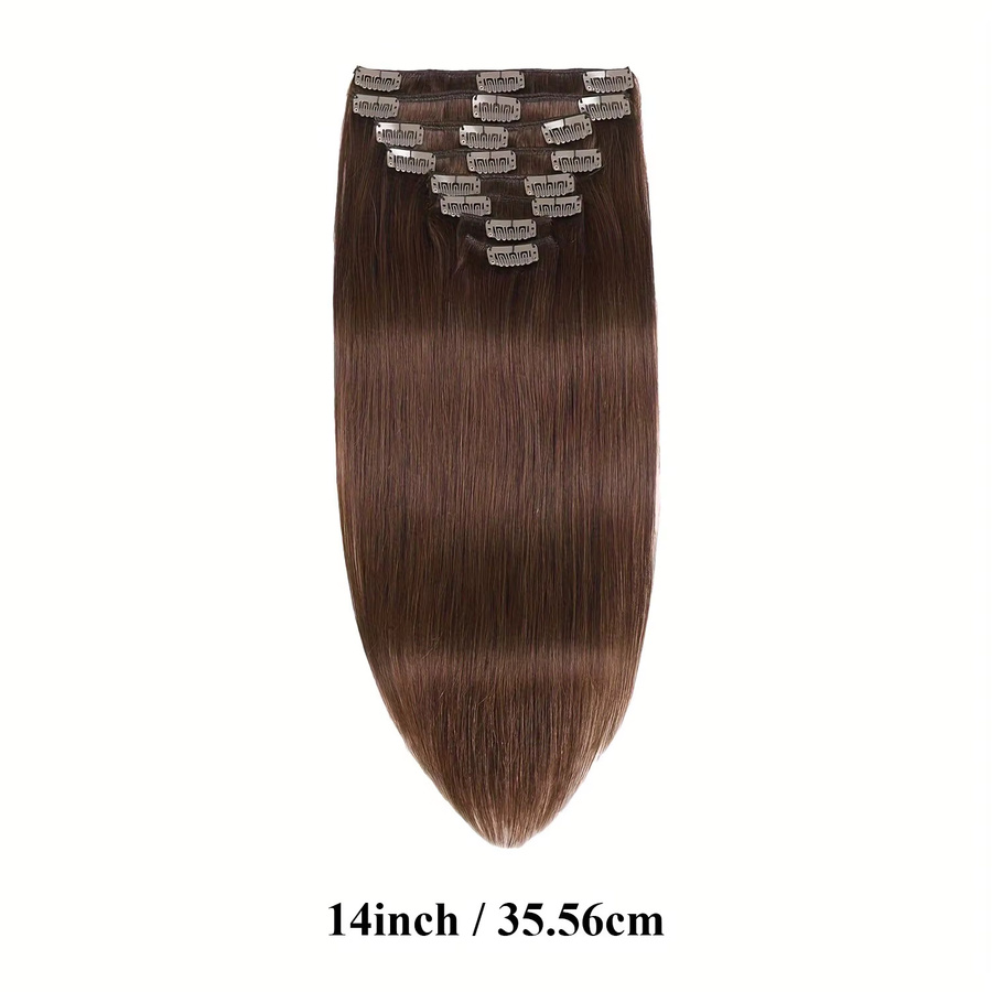 Clip-in-Haarverlängerungen aus Remy-Echthaar, Damen - Bild 4