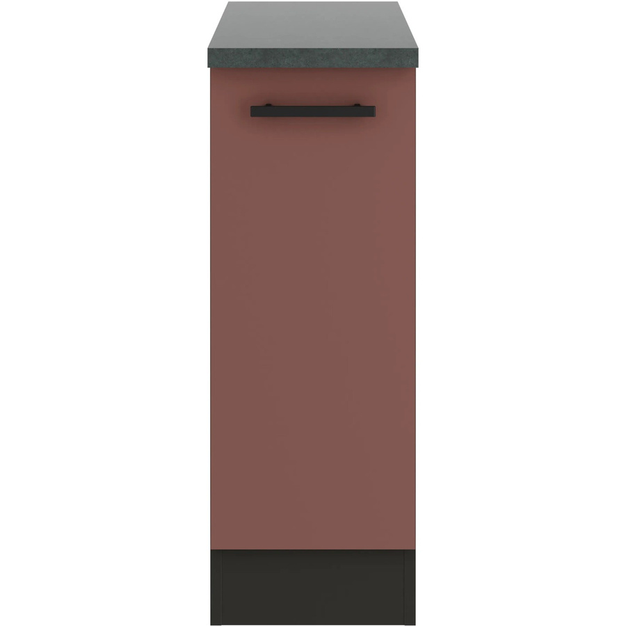 OPTIFIT Nizza407 Küchen-Unterschrank in Rostrot mit modernem Design und melaminbeschichteter Qualitätsspanplatte, Breite: 30 cm - Bild 2