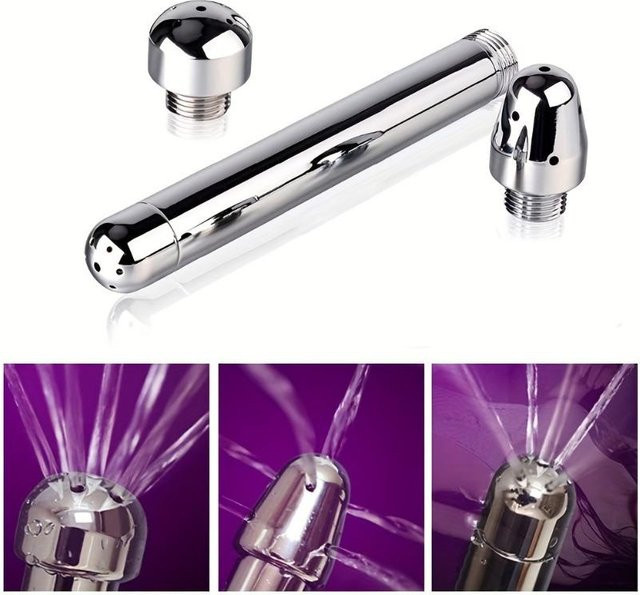 NanFeng Nice Analdusche Einlauf-Set, 3 Düsen, Grau, Unisex - Bild 1