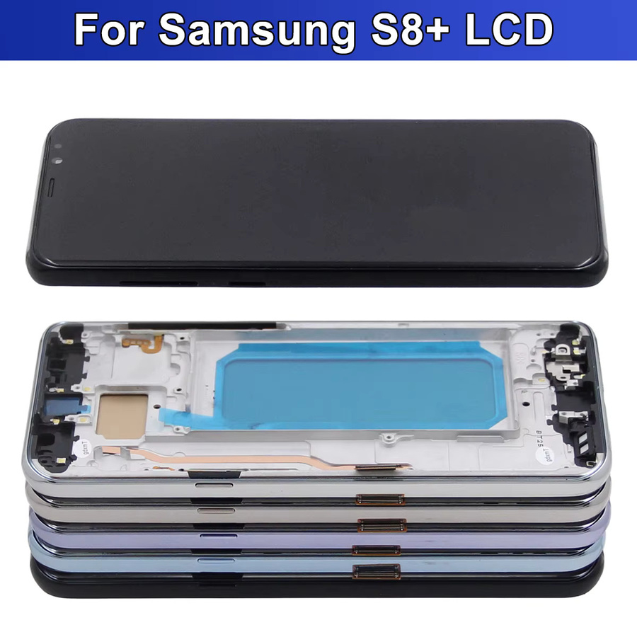 Samsung S8 Plus Display Touchscreen mit Rahmen Digitizer LCD für G955 SM-G955F SM-G955FD in Gold - Bild 2