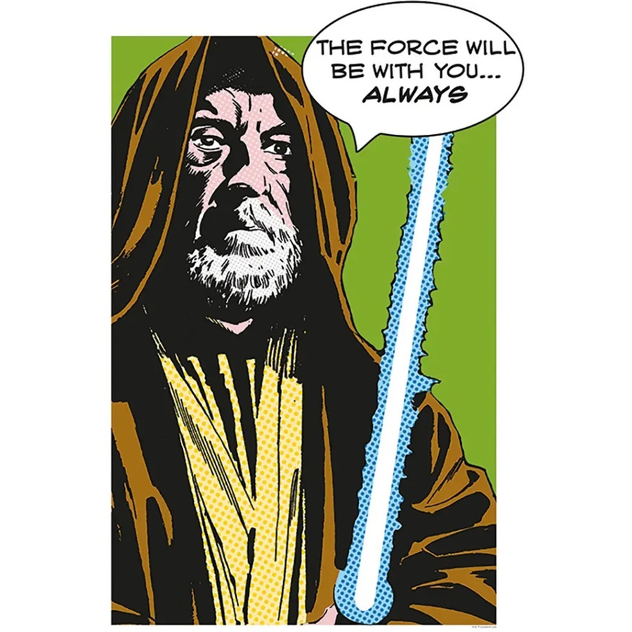 Komar Star Wars Wandbild Obi Wan Poster aus Qualitätsvlies, Multicolor, Breite: 50 cm, Höhe: 70 cm - Bild 2