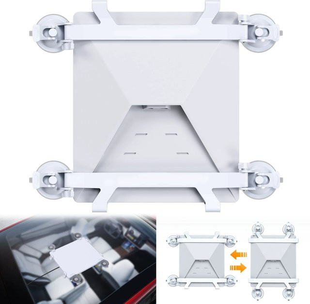 Starlink Mini-Klebehalterung in Weiß für Auto, Wohnmobil und Fenster-Satelliteninstallationen - Bild 1