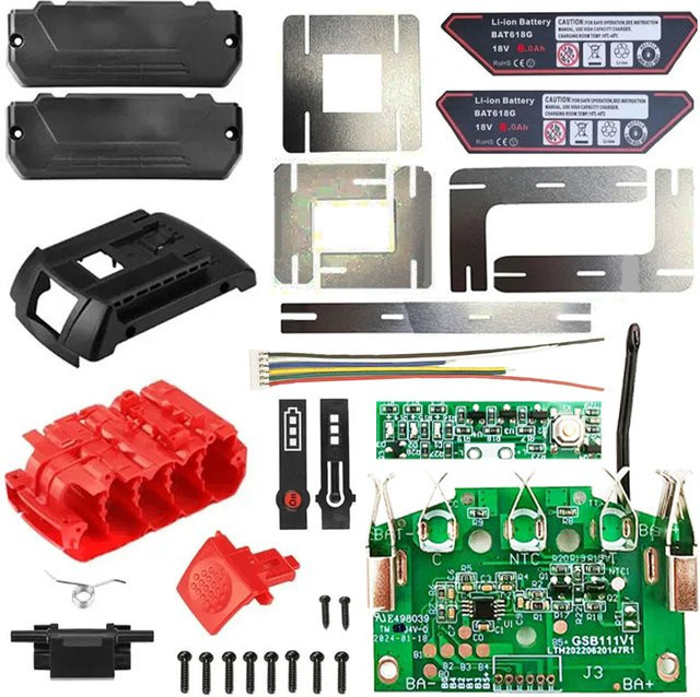 Bosch BAT618 18V Batterie Kunststoff Fall Box Shell mit PCB Schutz Platine für Li-Ion Akkus zur Spannungserkennung - Bild 1