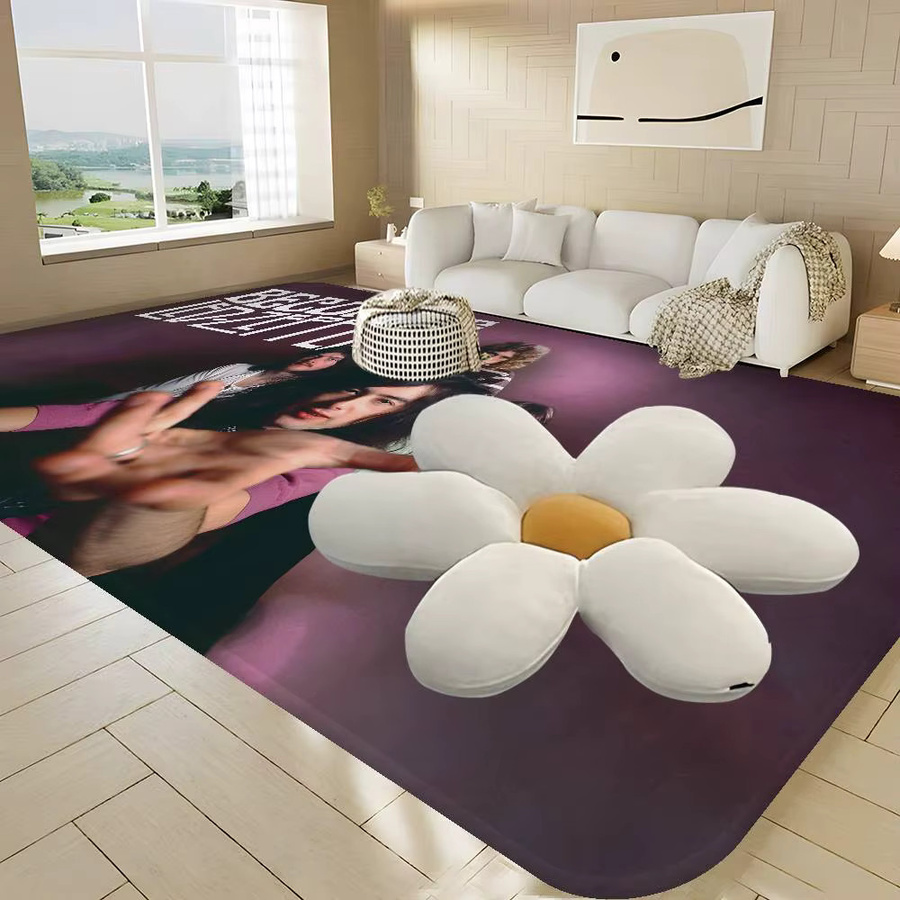 Singer L-Led Z-Zeppelin Flurteppich im Boho-Stil, rutschfester Teppich in Multicolour für Schlafzimmer und Flur, B/T: 60 x 40 cm - Bild 4