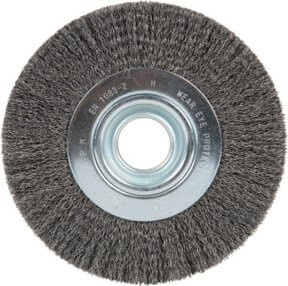 Klingspor Rundbürste BR 600 W gewellt aus Stahl, Durchmesser: 200 mm, Breite: 25 mm, Höhe: 32 mm - Bild 1