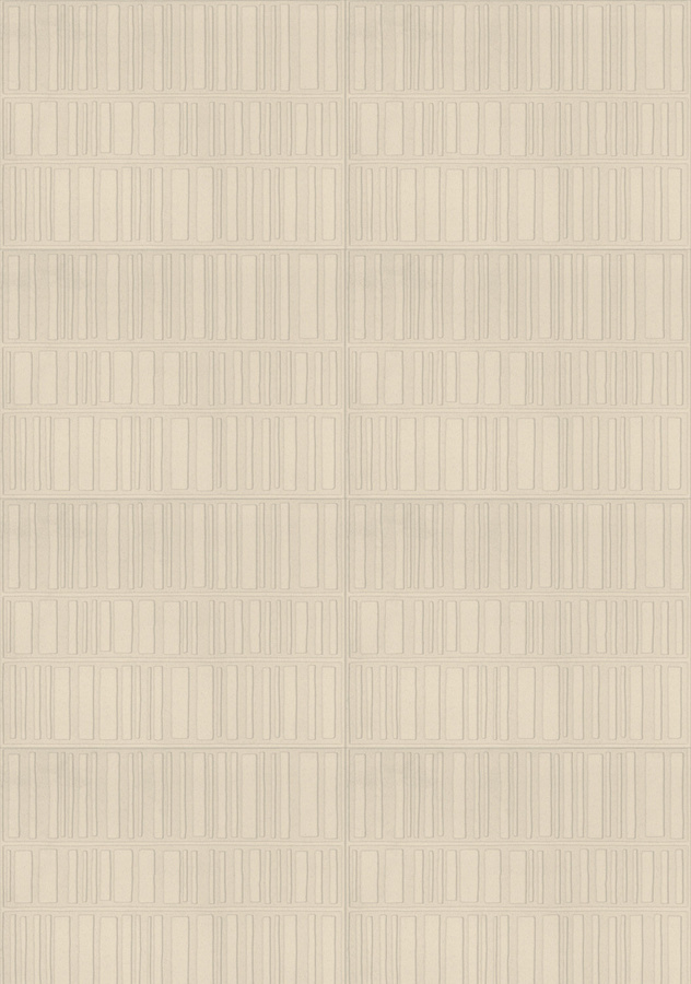 Élitis Tapete Boudoir Suédine RM 1105 03 in Beige mit abstraktem geometrischem Textildesign - Bild 2