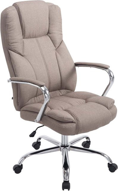 TPFLiving Bürostuhl Xavier Two Executive Chair mit Stoffbezug in Beige, B/T/H: 62 x 70 x 120 cm - Bild 1