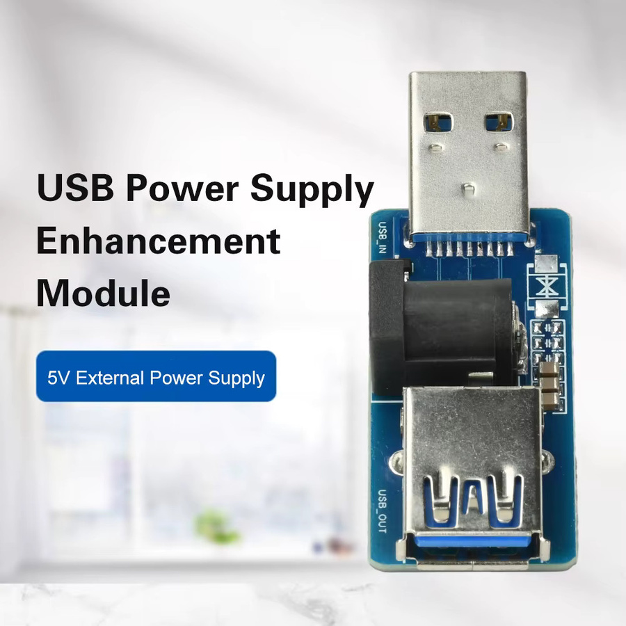 USB Power Splitter Power Enhancement Modul mit automatischer MOS-Schaltung für DC 5V in Blau - Bild 3