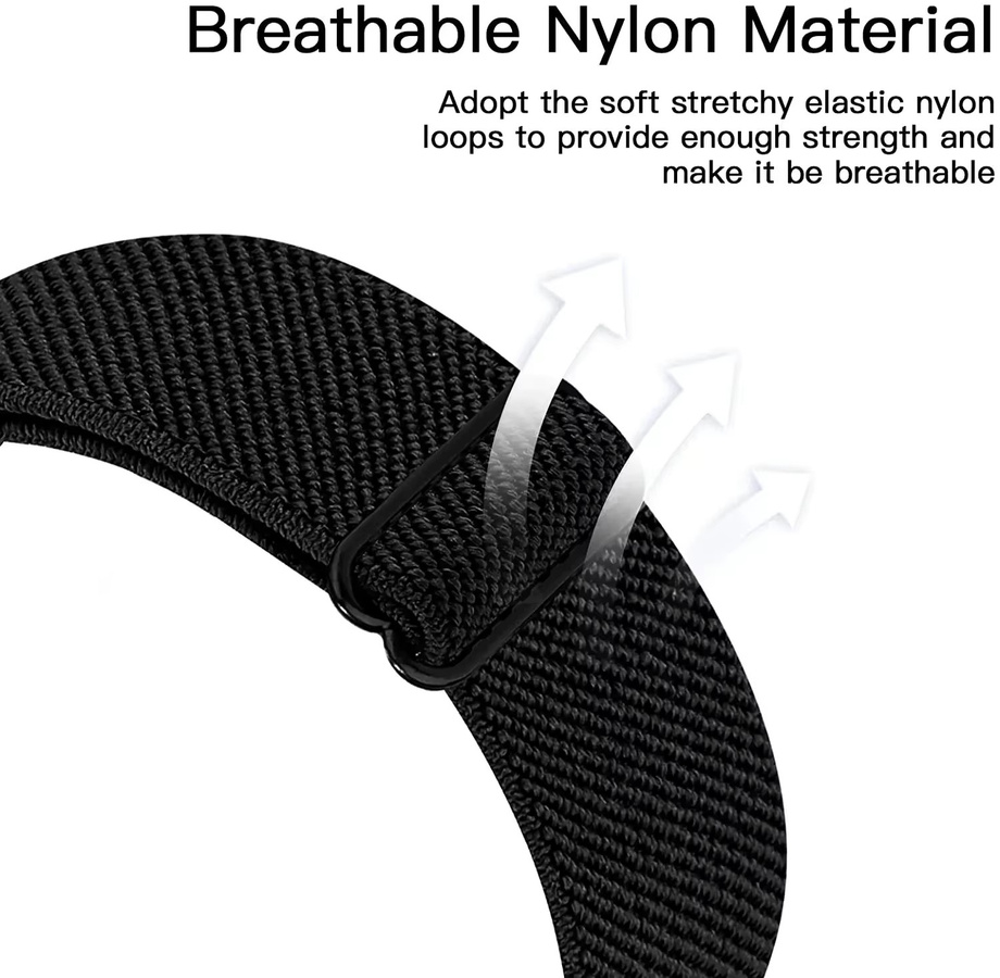 Xiaomi Uhrenarmband Nylon, Schwarz, Unisex, Redmi Watch 5 Active/5 Lite - Bild 3
