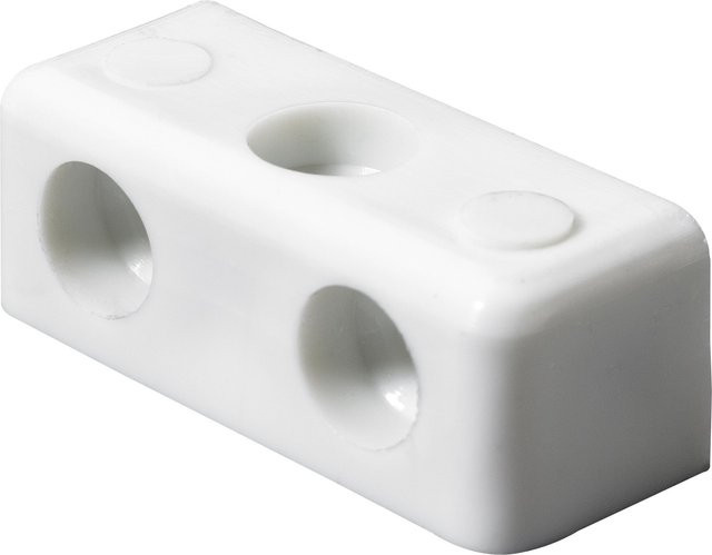 Hettich Kunststoff-Eckverbinder Block Weiß, 20 Stück, B/T/H: 1,2 x 1,2 x 3,5 cm - Bild 1