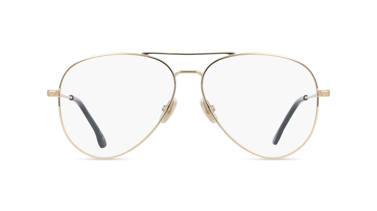Victoria Beckham VB 1008 Korrektionsbrille Vollrand, Pilot, Metall, Gold, Damen - Bild 1
