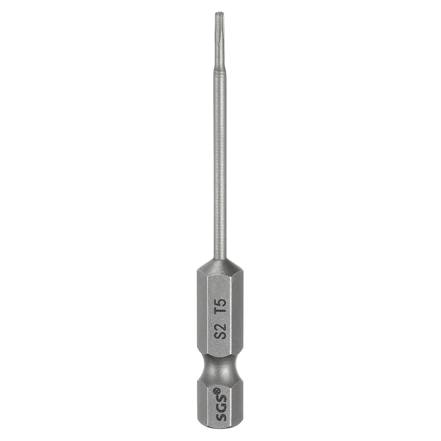 UXCELL Torx-Schraubendreher-Bits Set T5-T50 mit 1/4 Zoll Sechskantschaft, magnetisch, S2-Stahl, Farbe: Silber - Bild 2