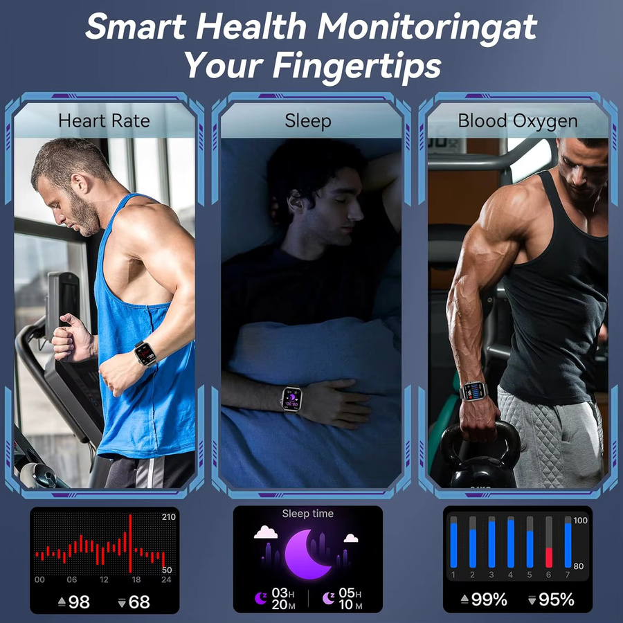 GUHUAVMI Intelligente Smartwatch Ultra 2 SE mit Bluetooth Anruf, GPS, Herzfrequenzmessung und IP68 Wasserdichtigkeit, 1000 mAh Akku, Farben: Schwarz, Pink - Bild 4