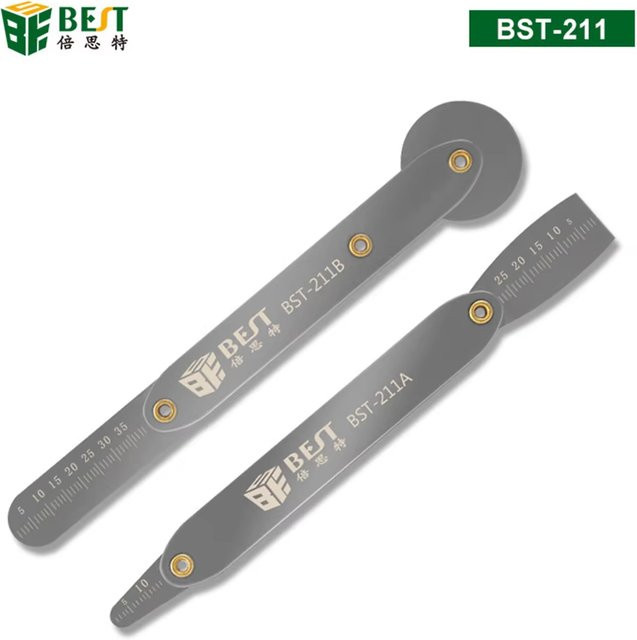 BES Universelles LCD-Bildschirm-Öffnungswerkzeug mit Stahlroller-Brecheisen in Grau für die Reparatur und Demontage von iPhone, Samsung, iMac, Handy und Tablet - Bild 1