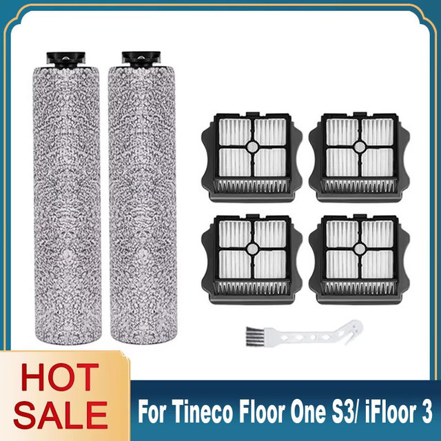 Tineco Ersatzteil-Set für iFloor 3 und Floor One S3 Akku-Nass-Trocken-Bodenwaschmaschine mit Rollenbürste und HEPA-Filter - Bild 1
