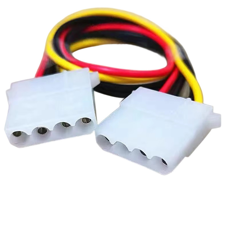 OULLX IDE 4Pin Molex Stromkabel Adapter zur Verlängerung von 4Pin Buchse auf 4Pin Buchse für PC Festplatten und optische Laufwerke, Multicolor - Bild 3