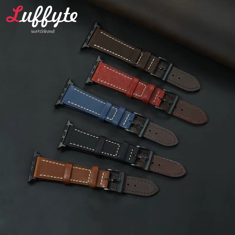 luffyte Uhrenarmband Leder, Vintage, Herren - Bild 1