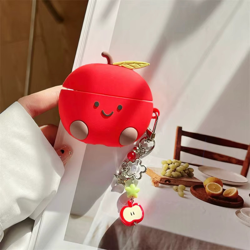 Rote 3D Cartoon Schutzhülle für Apple AirPods 4 und AirPods Pro 2 3 1 Ladetasche - Bild 3