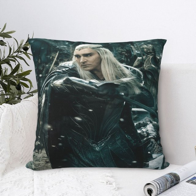 Kissenbezug mit Lee Pace Motiv von CHAMPRINT in Schwarz, B/B/B: 30 x 30 x 30 cm - Bild 1