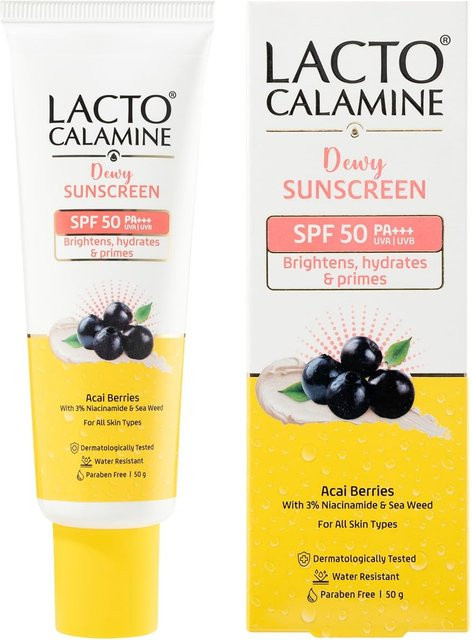 Lacto Calamine Dewy Sonnencreme SPF 50, 50 g, White - Bild 1