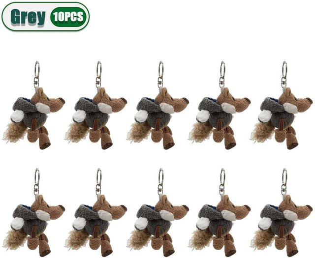 Linyi toy Schlüsselanhänger Wolf Plüsch, gray, Unisex - Bild 1