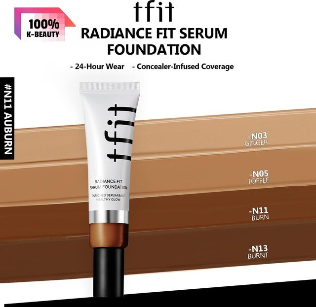 TFIT Radiance Fit Serum Foundation, N11 Auburn, 30g - Bild 1