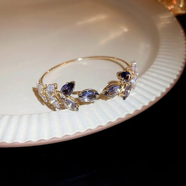 Armband, Titan, violett, Zirkonia, Kristall, Damen - Bild 1