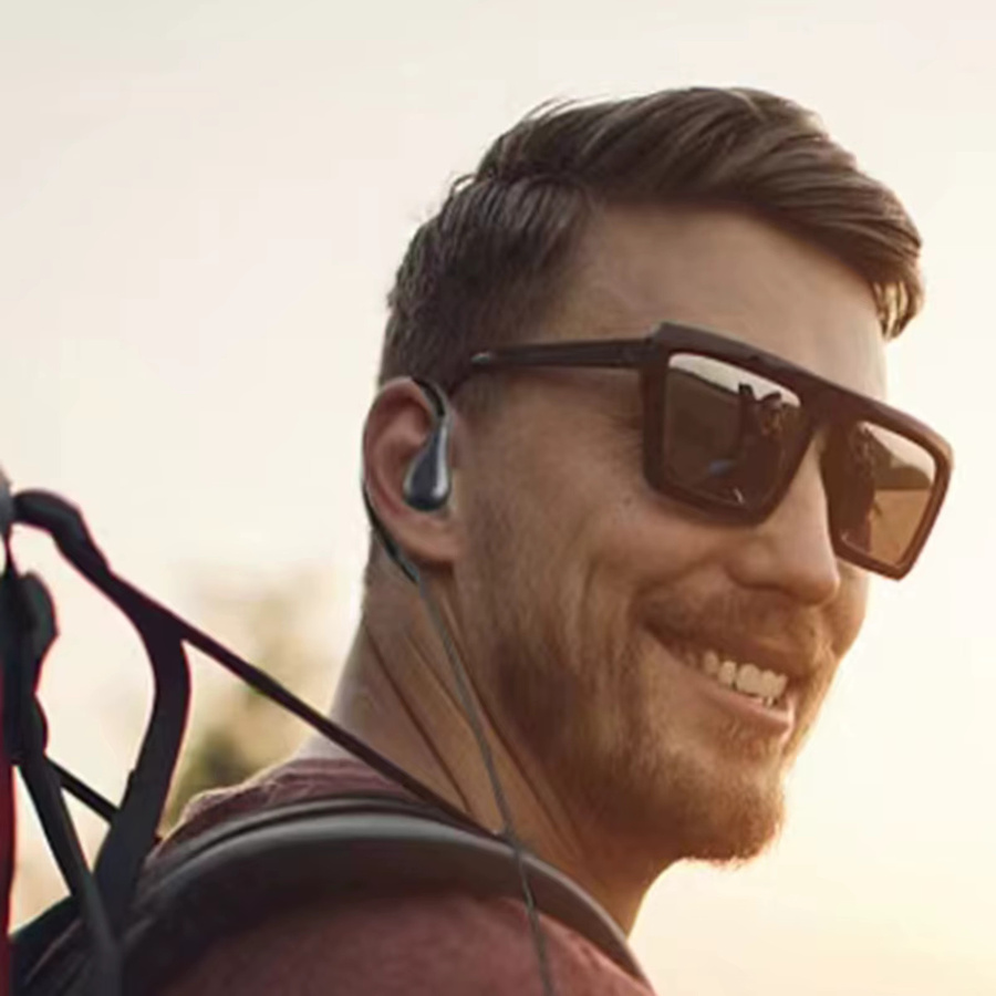 YNIBST G-förmiges Walkie-Talkie In-Ear-Ohrhörer mit Mikrofon und PTT in Schwarz für BaoFeng UV-5R BF-888s Kenwood Retevis 2-poliges 2-Wege-Radio - Bild 3